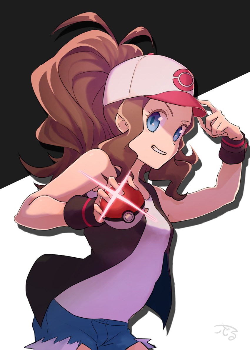 hilda (pokemon and 1 more) drawn by kodolook_(kyxs)