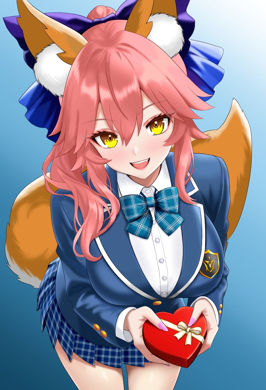 tamamo and tamamo no mae (fate and 1 more) drawn by bertstudent