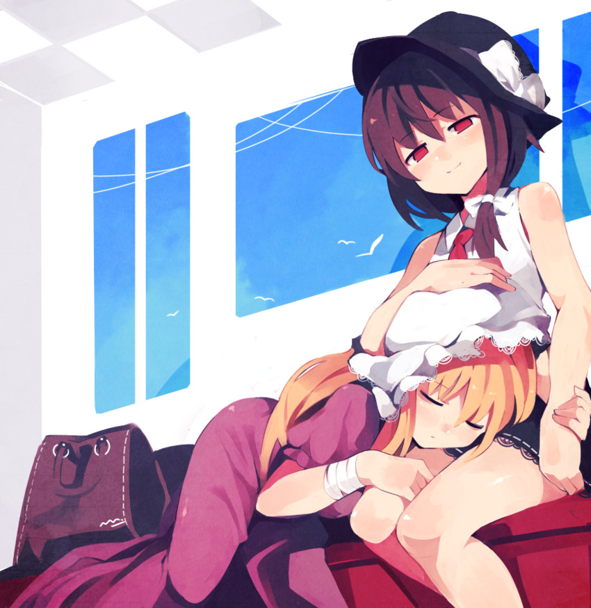 usami renko and maribel hearn (touhou and 1 more) drawn by fuukadia_(narcolepsy)