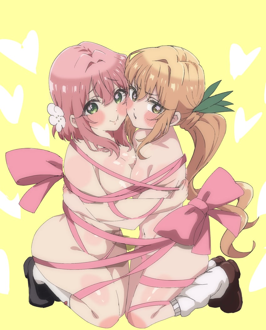 hanazono hakari and inda karane (kimi no koto ga dai dai dai dai daisuki na 100-nin no kanojo) drawn by or2_(sahr7857)