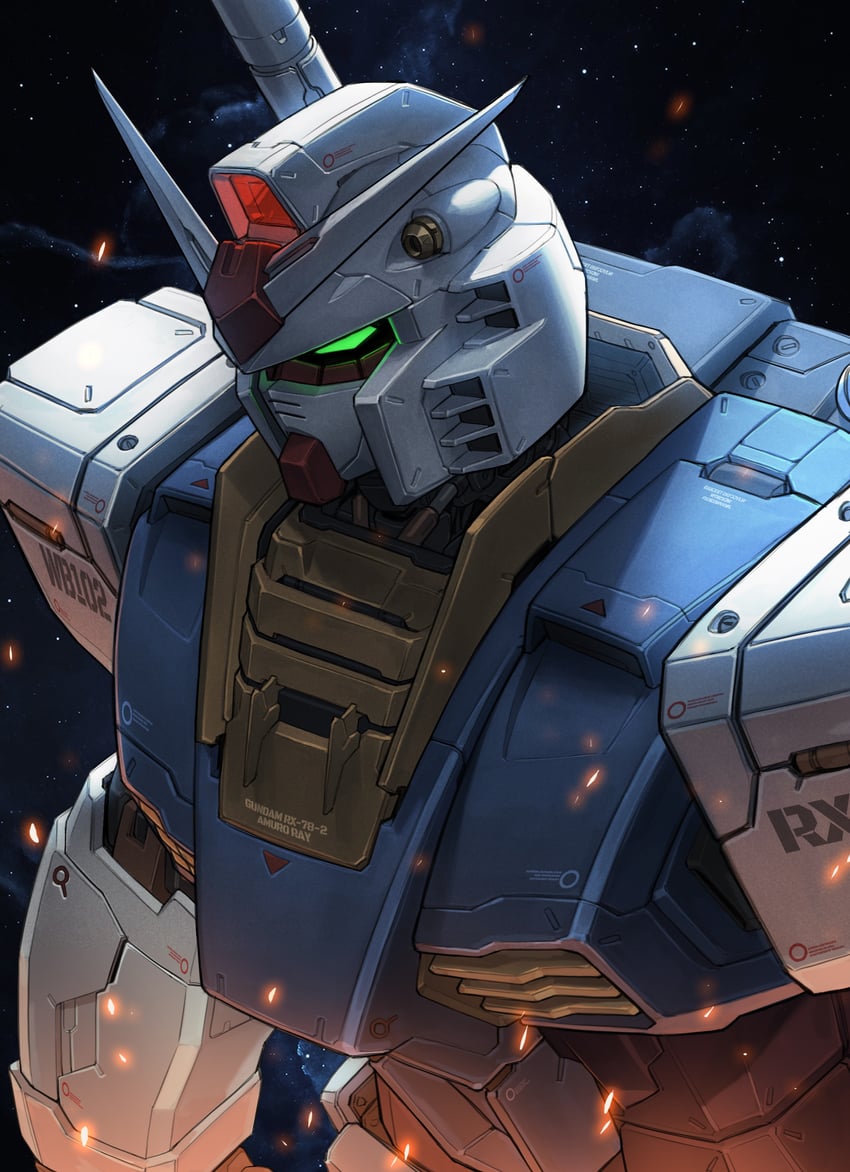 rx-78-2 gundam (gundam and 1 more) drawn by haje