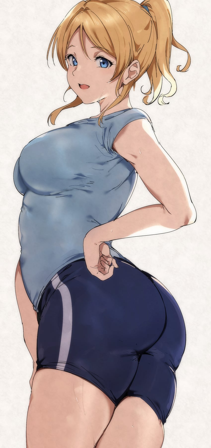 ayase eli (love live! and 1 more) drawn by alp