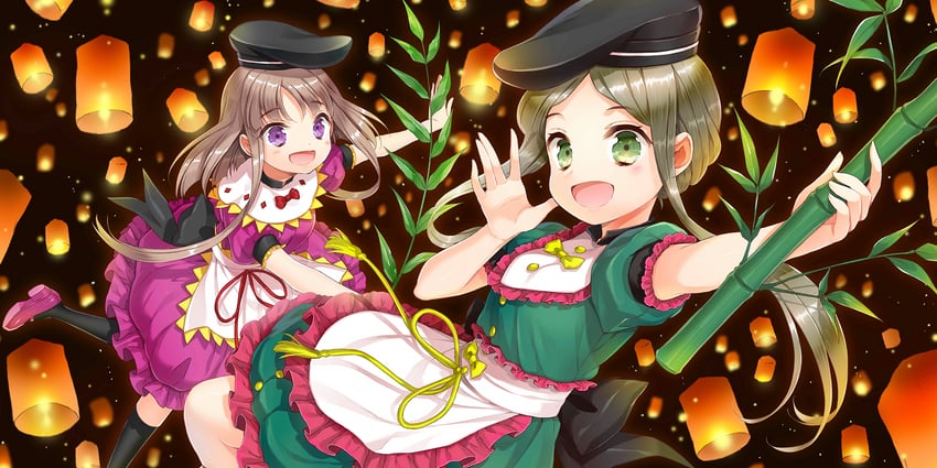 nishida satono and teireida mai (touhou and 1 more) drawn by cuteg