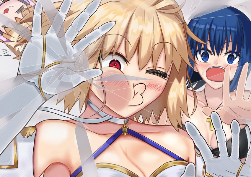 arcueid brunestud, ciel, neco-arc, phantas-moon, and mysterious executor c.i.e.l (fate and 2 more) drawn by buur