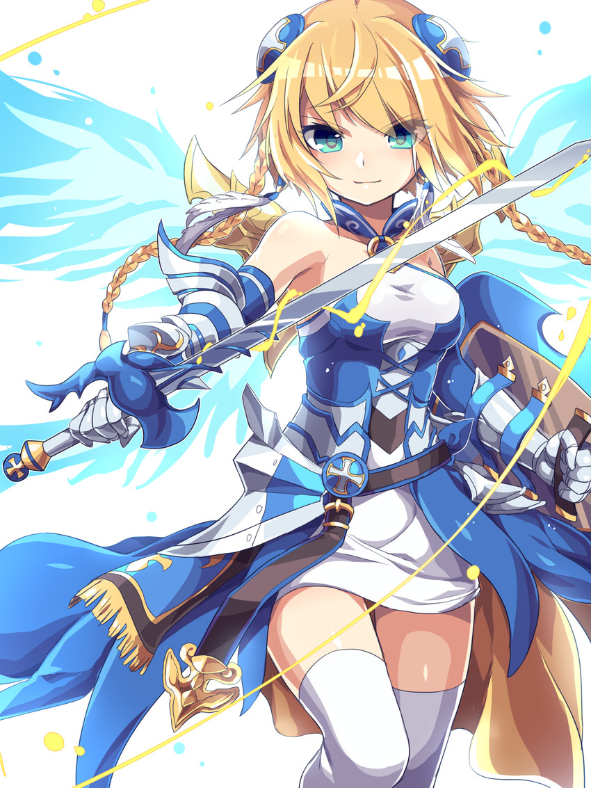 valkyrie and water valkyrie (puzzle & dragons) drawn by kozakura_(dictionary)