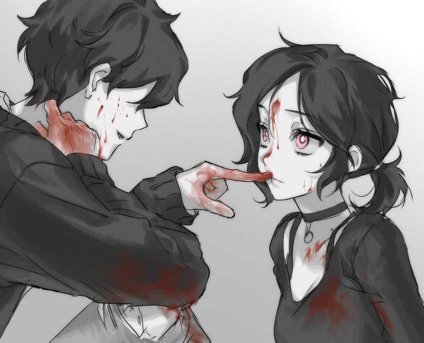 ashley graves and andrew graves (the coffin of andy and leyley) drawn by jjojjo110110