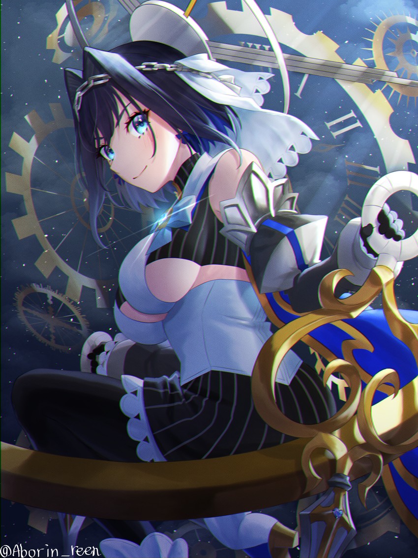 ouro kronii (hololive and 1 more) drawn by aboreen