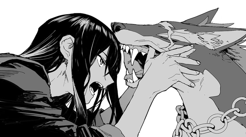 yuri lowell and repede (tales of and 1 more) drawn by abaraya