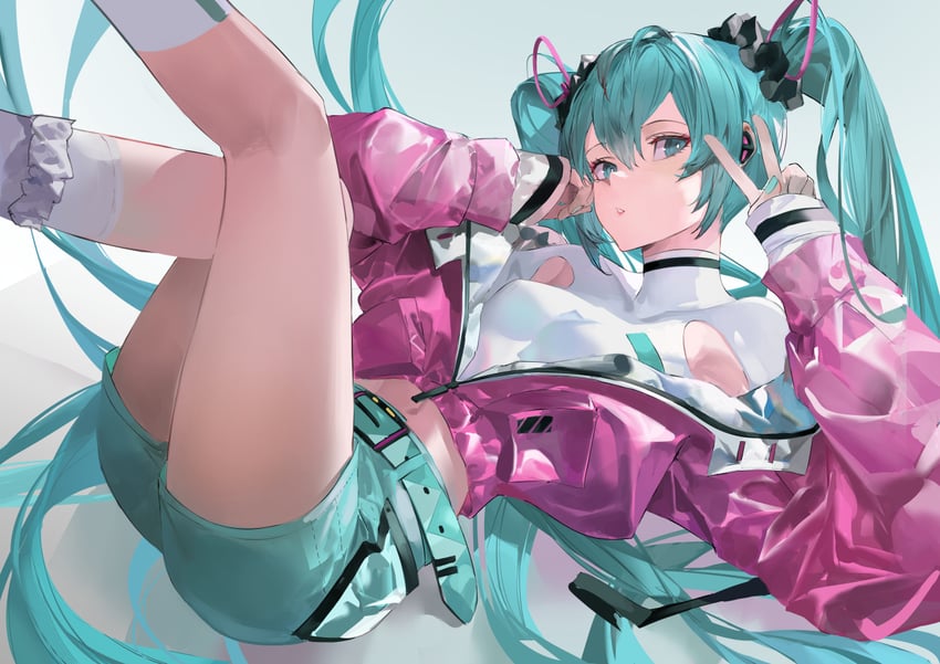 hatsune miku (vocaloid and 1 more) drawn by blazpu