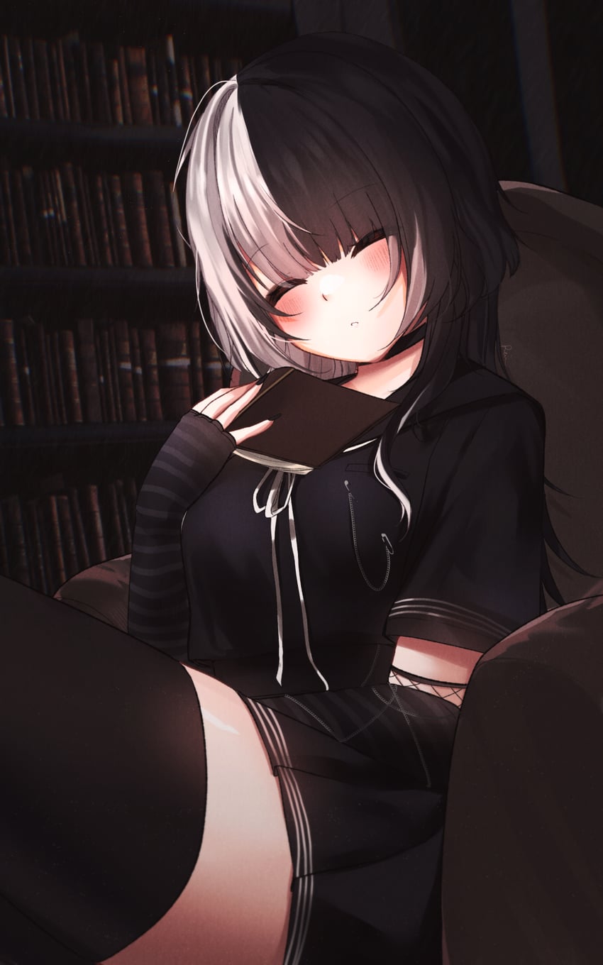 shiori novella (hololive and 1 more) drawn by reianly