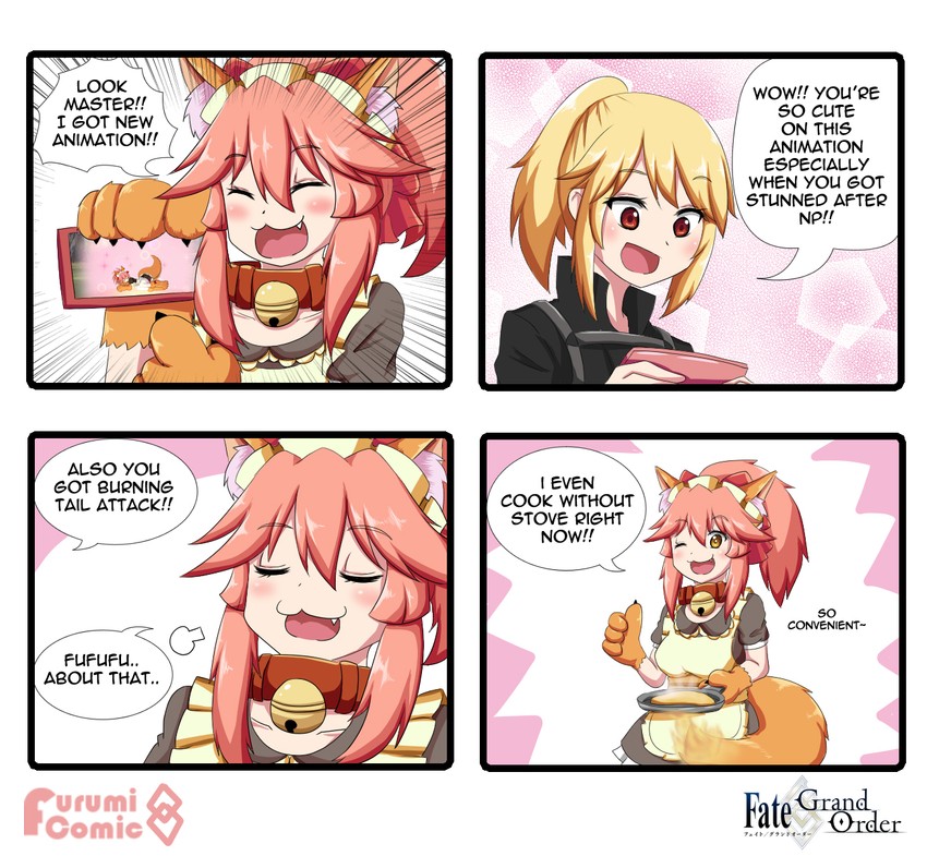 tamamo and tamamo cat (fate and 1 more) drawn by keita_naruzawa