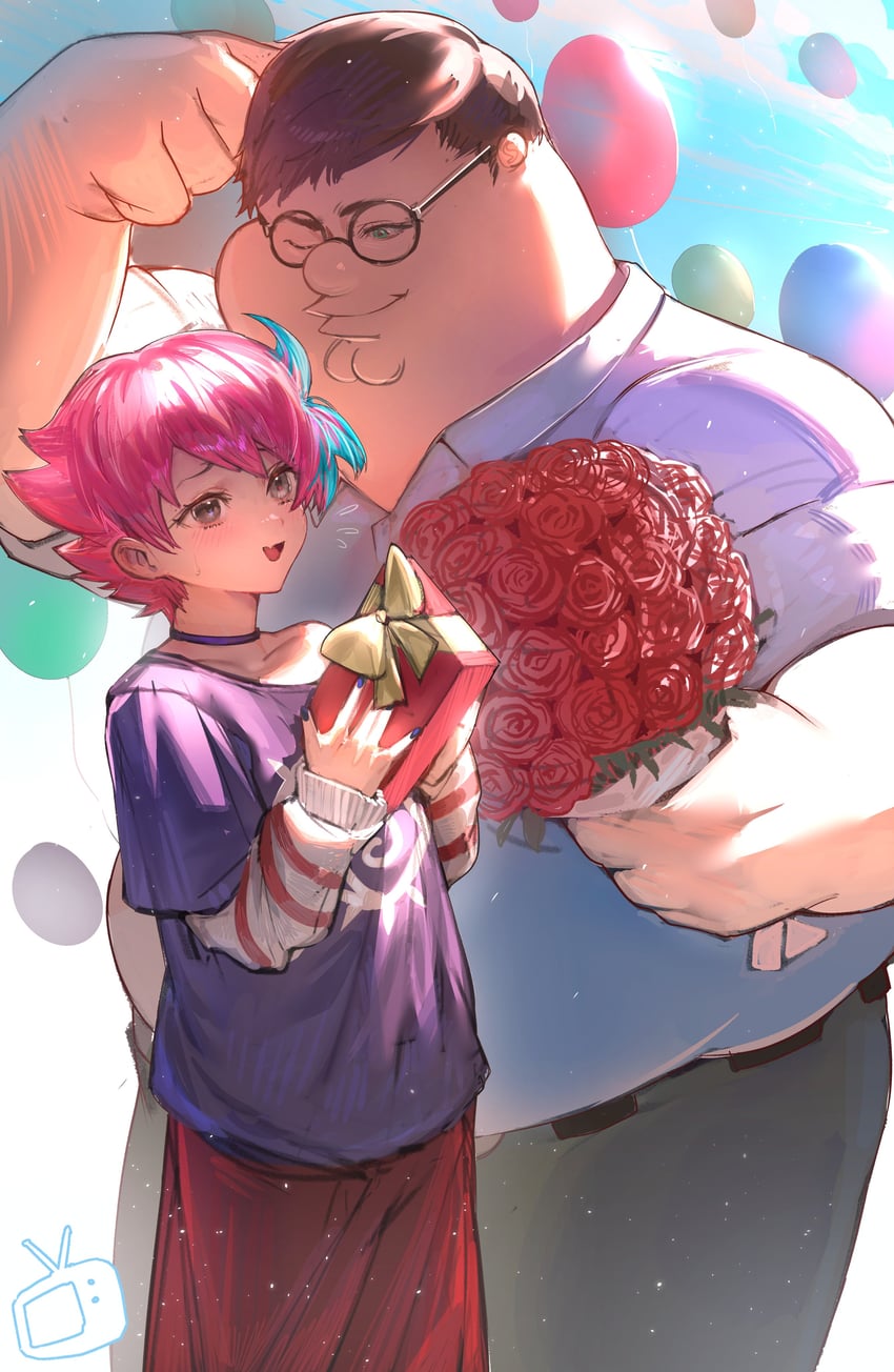 peter griffin (original and 1 more) drawn by kowai_(iamkowai)
