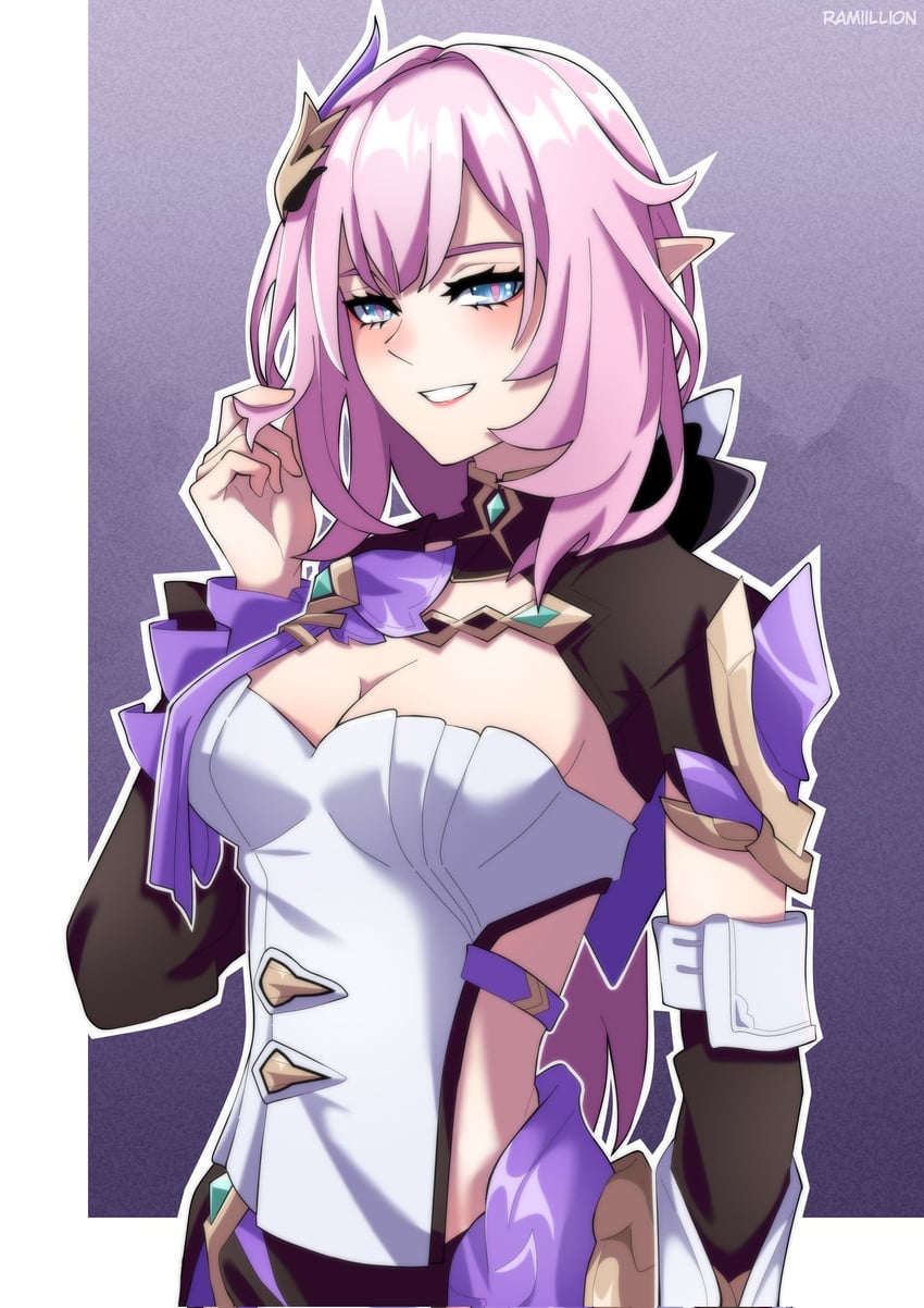 elysia (honkai and 1 more) drawn by remi_(ramiillion)