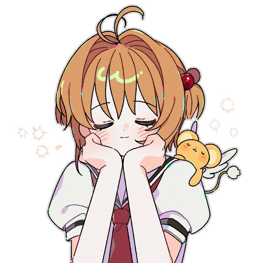 kinomoto sakura and kero (cardcaptor sakura) drawn by yalmyu