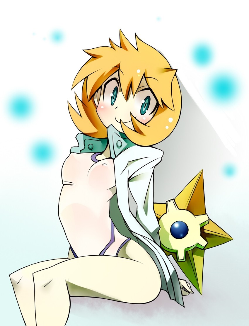 misty and staryu (pokemon and 1 more) drawn by givuchoko
