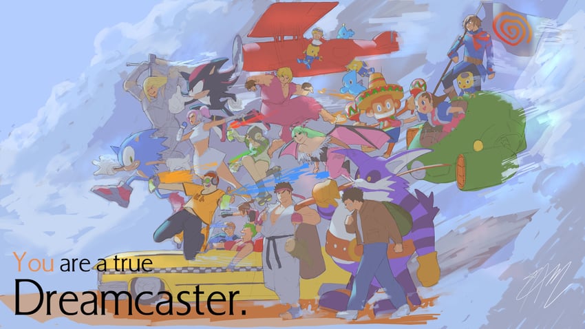 morrigan aensland, sonic the hedgehog, shadow the hedgehog, ryu, leon s. kennedy, and 13 more (street fighter and 14 more) drawn by andrewmalique