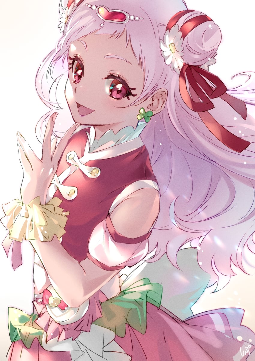 nono hana and cure yell (precure and 1 more) drawn by shipu_(gassyumaron)