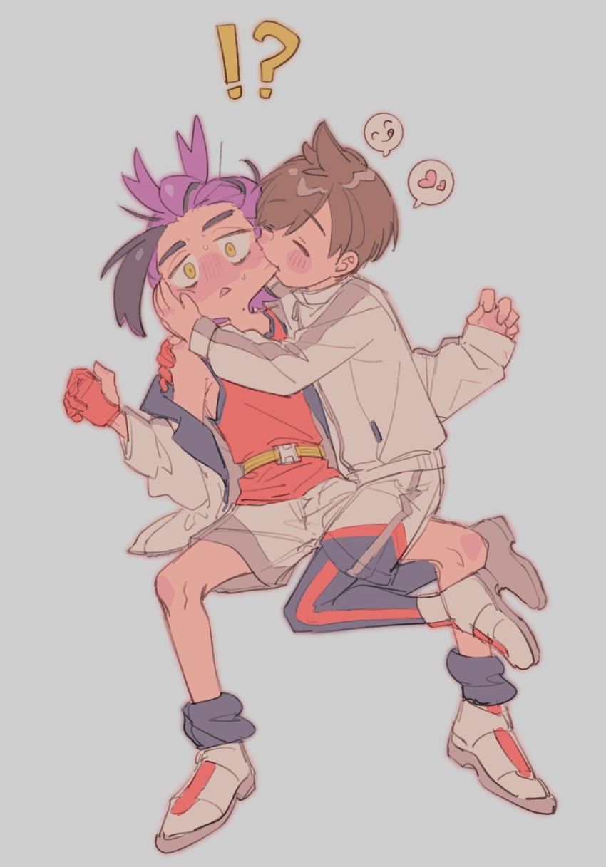kieran and florian (pokemon and 1 more) drawn by kuma_8311