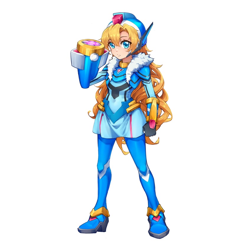 mary and model x (mega man and 2 more) drawn by kiauwrenn