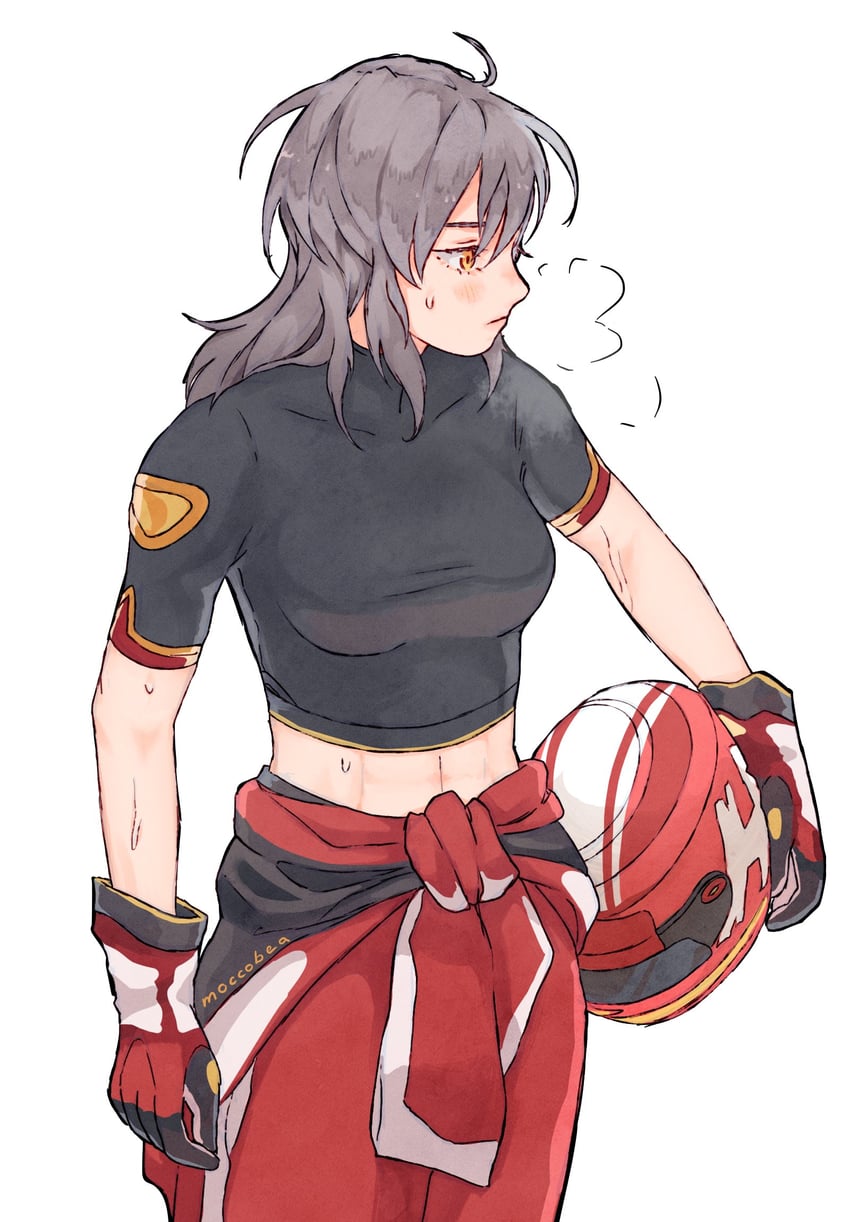 trailblazer and stelle (honkai and 1 more) drawn by moccobea