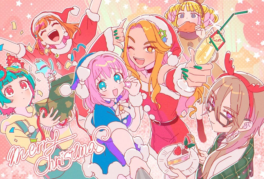 amauri miruki, omega auru, myamu, hibino matsuri, kokoa remon, and 2 more (pretty series and 1 more) drawn by oshiri_(o4ritarou)