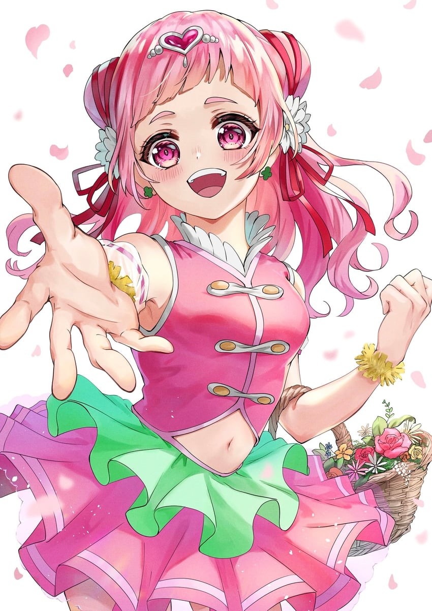 nono hana and cure yell (precure and 1 more) drawn by muginome_(bakuga_chan2)