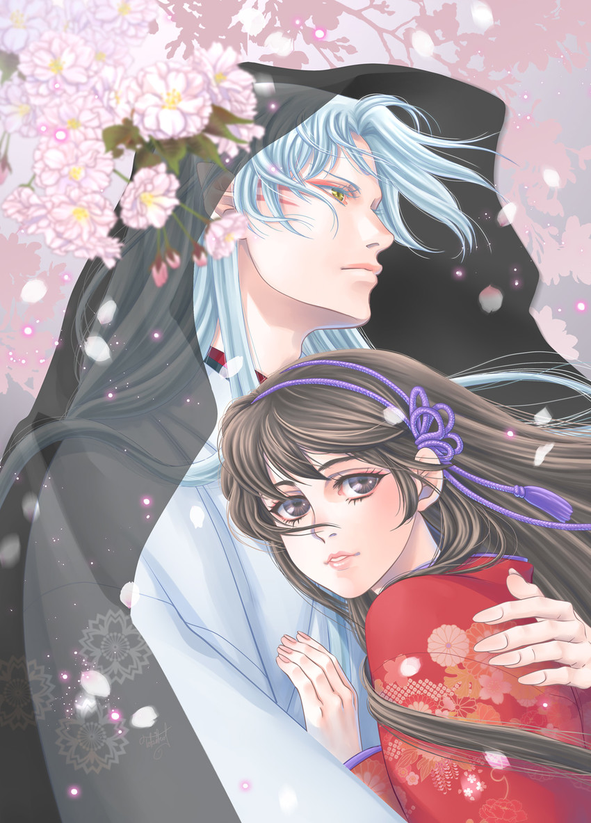 sesshoumaru and rin (inuyasha) drawn by tokiko_(psychopomp)