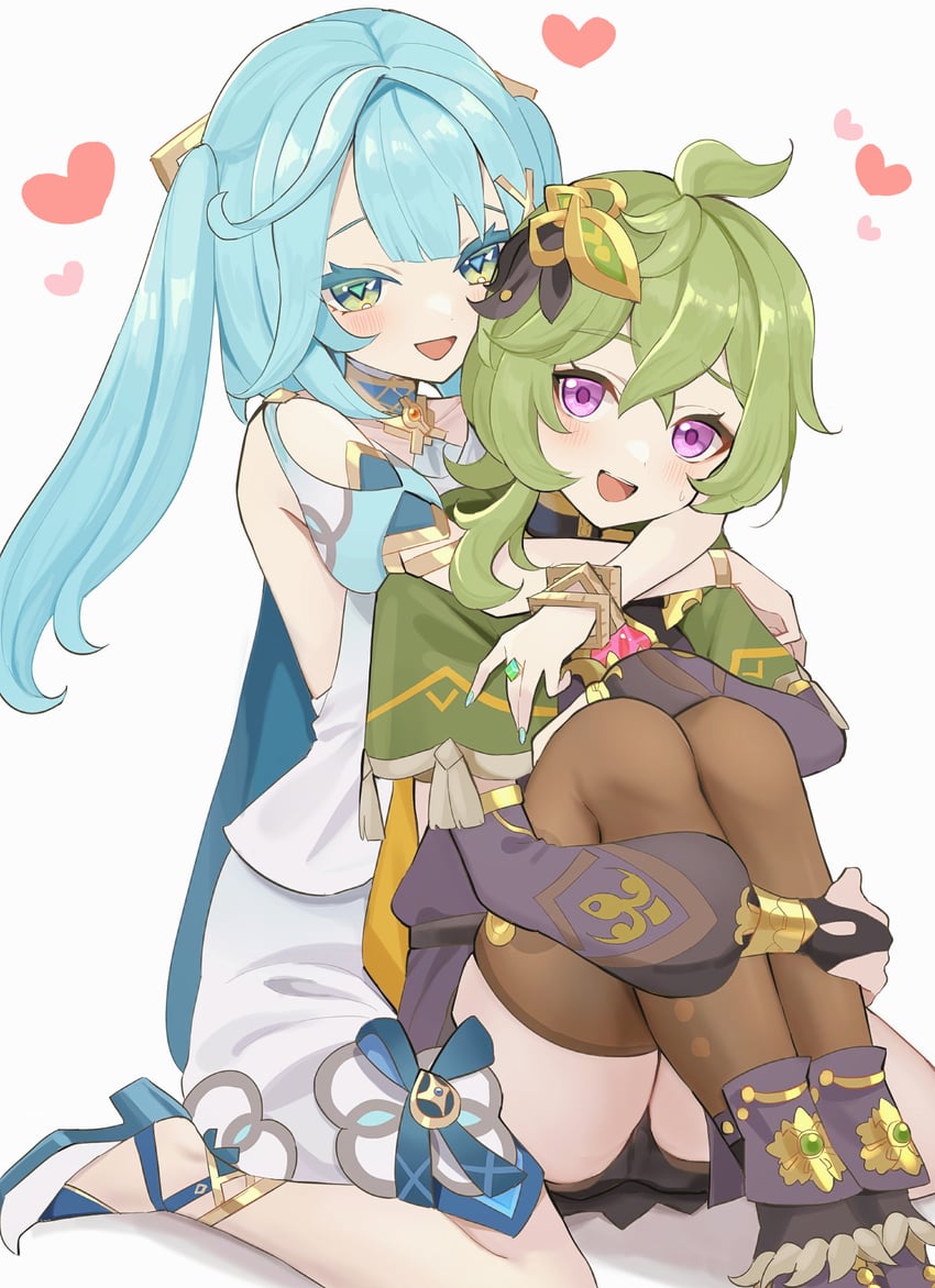 collei and faruzan (genshin impact) drawn by ura_(hamburg_oniku)