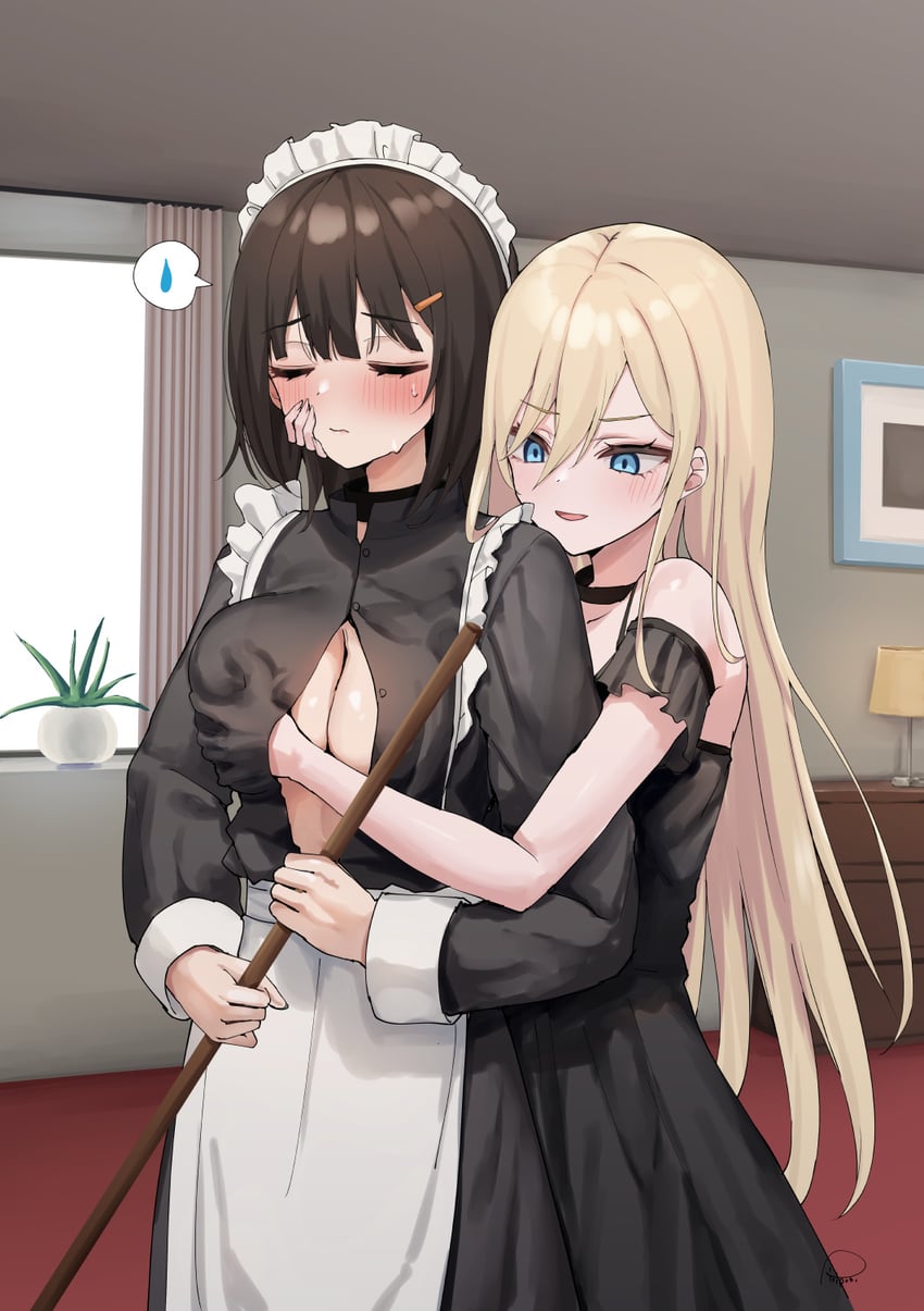 iris and yoko (original) drawn by piripun