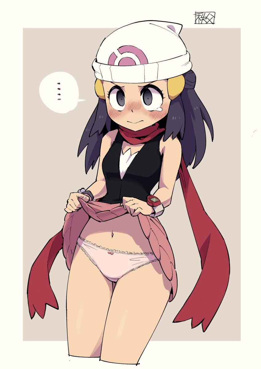 dawn (pokemon and 1 more) drawn by chichibu_(watson)
