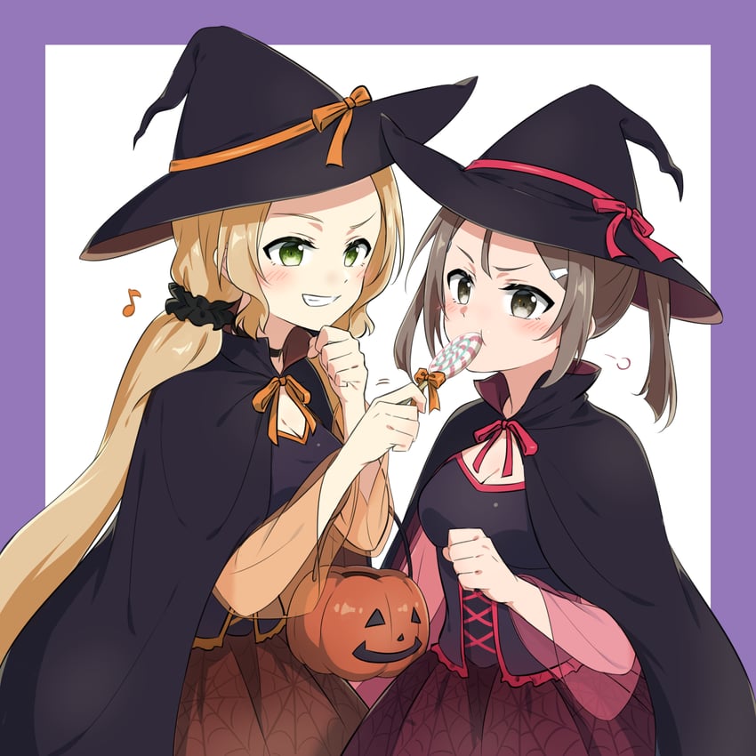 miyoshi karin and inubouzaki fuu (yuusha de aru and 1 more) drawn by eda_udon