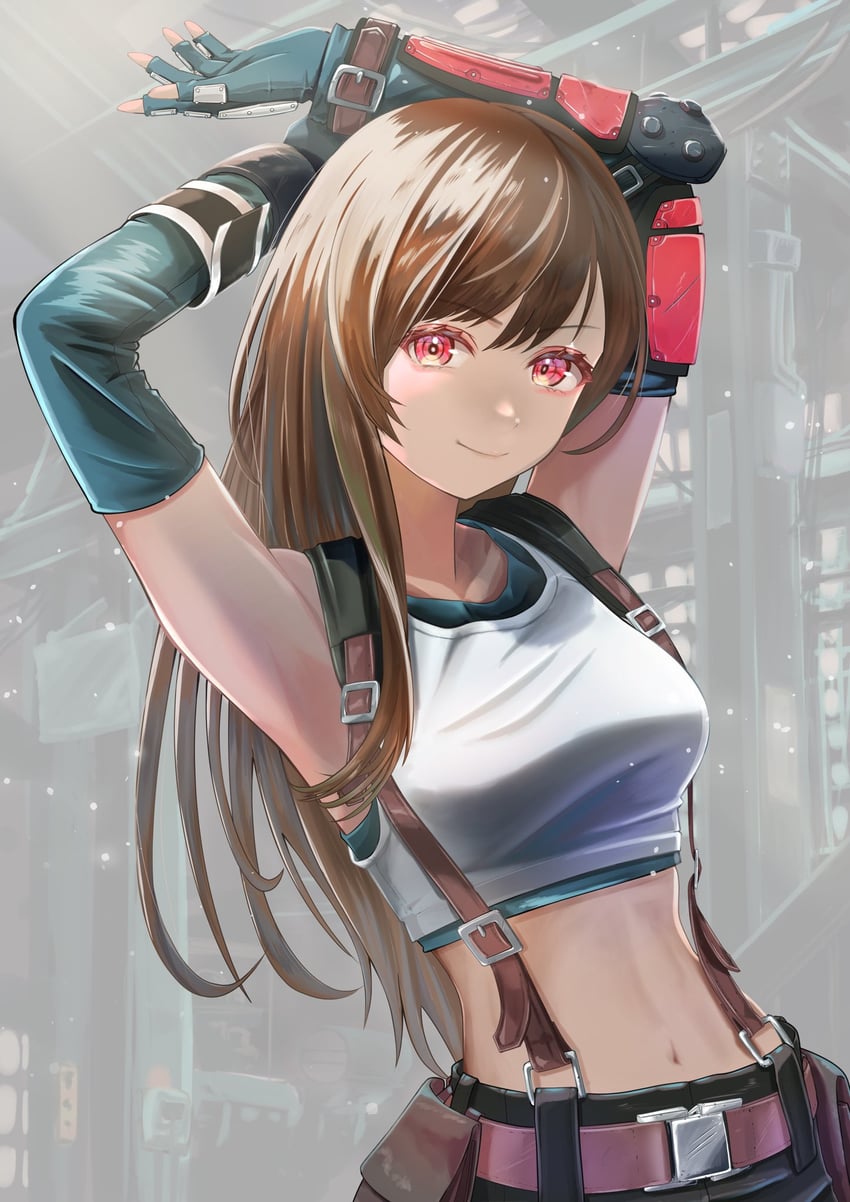 tifa lockhart (final fantasy and 2 more) drawn by hxk4_n