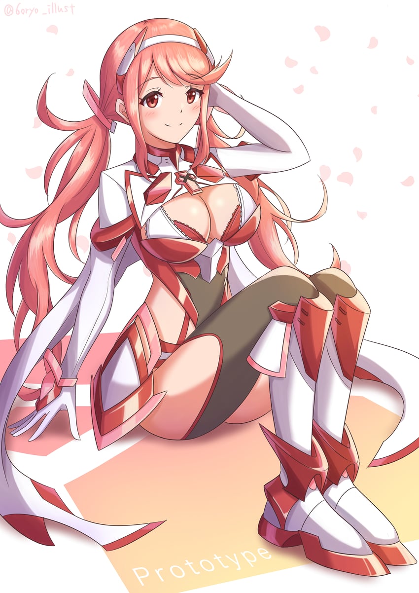 pyra (xenoblade chronicles and 1 more) drawn by ryochan96154