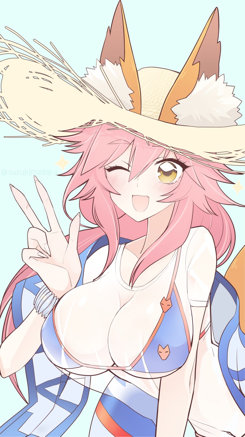 tamamo and tamamo no mae (fate and 1 more) drawn by suzukimadaka