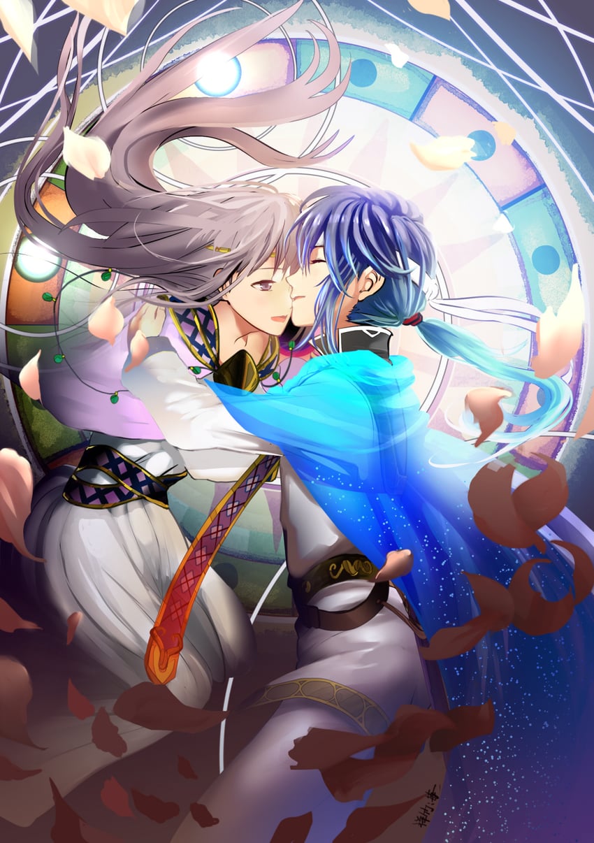 seliph and julia (fire emblem and 1 more) drawn by shoochiku_bai