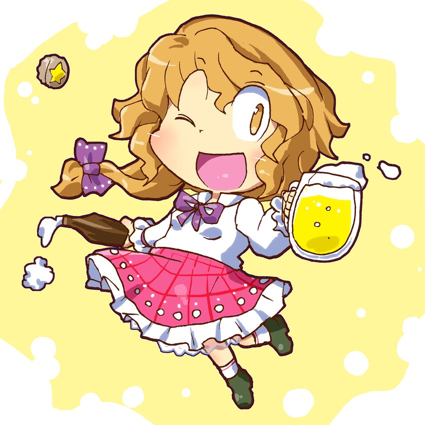 beerko (akihabara beer fair) drawn by gomi_ichigo