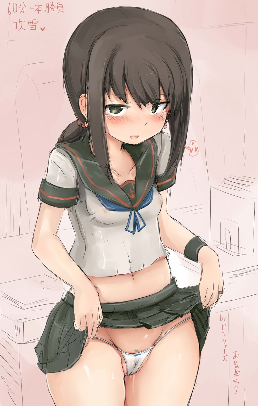 fubuki and fubuki kai ni (kantai collection) drawn by okiraku_nikku