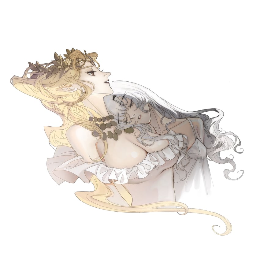 melusine and aurora (fate and 1 more) drawn by gan'yugu