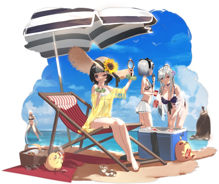 manjuu, dunkerque, bearn, and eskimo (azur lane and 1 more) drawn by shisantian