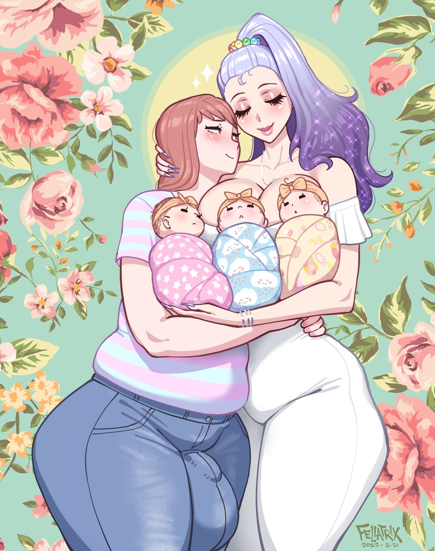 ashley and sarah (original) drawn by fellatrix