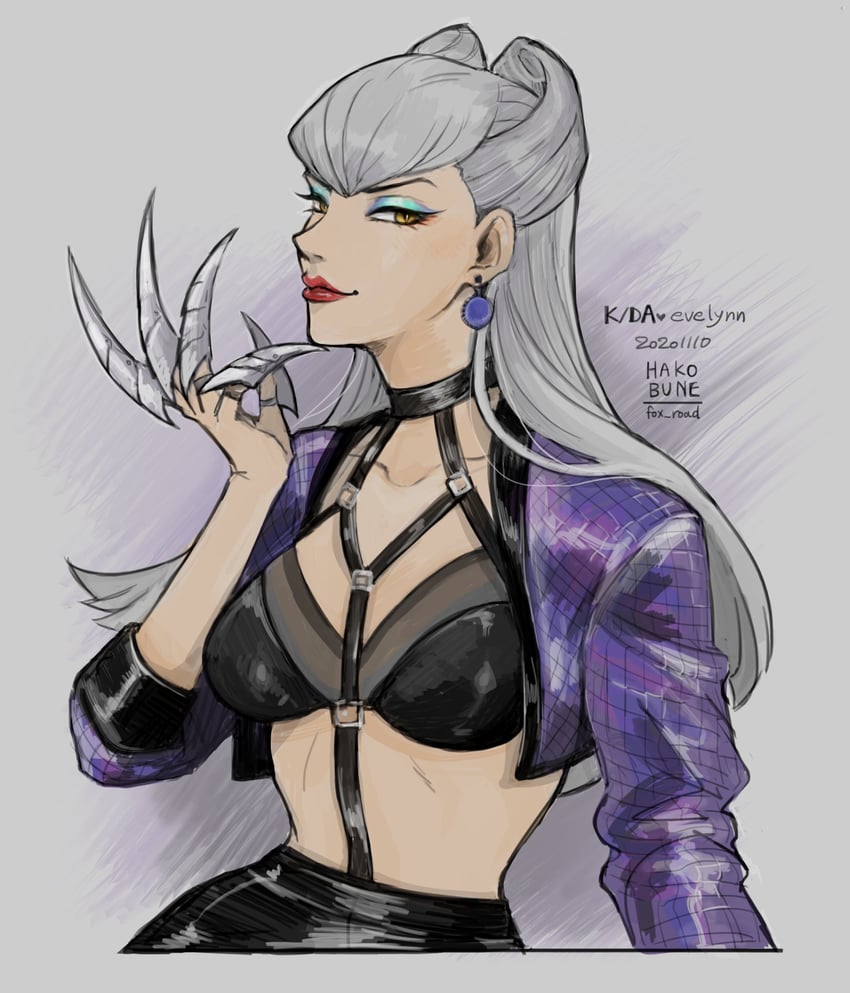 evelynn and k/da all out evelynn (league of legends) drawn by komiti