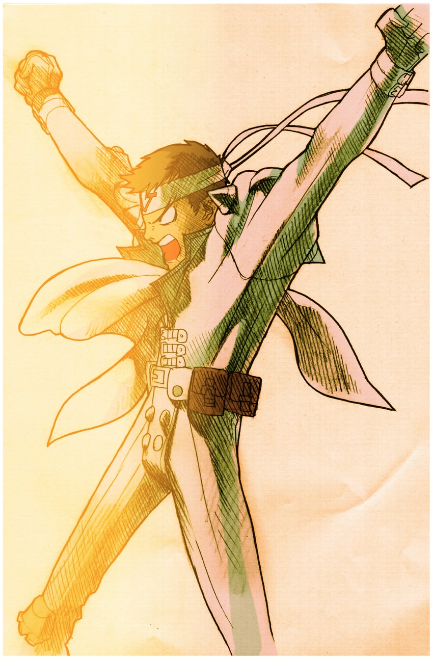 saotome jin (capcom and 3 more) drawn by bengus