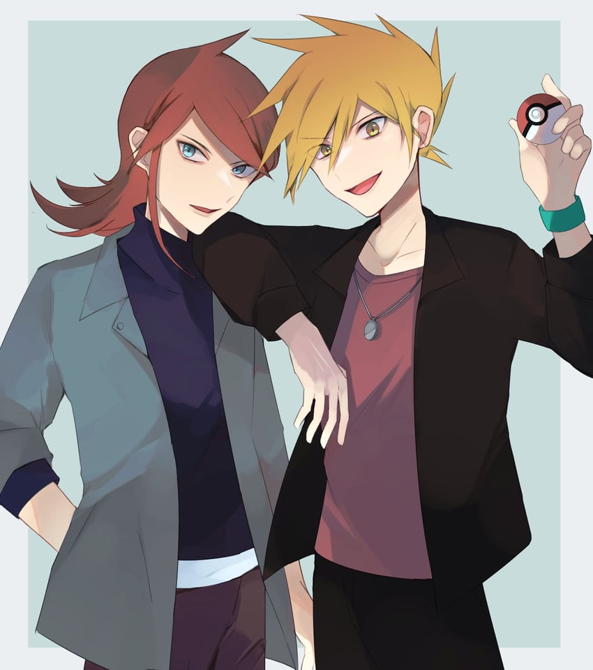 blue oak and silver (pokemon and 1 more) drawn by norisukep
