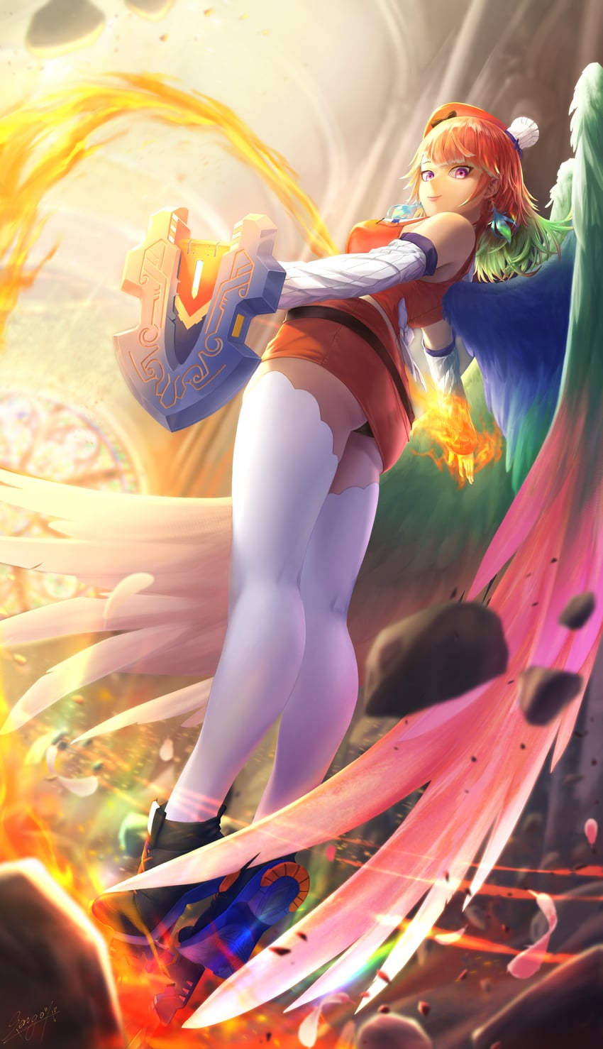 takanashi kiara (hololive and 1 more) drawn by sengo_tubasa
