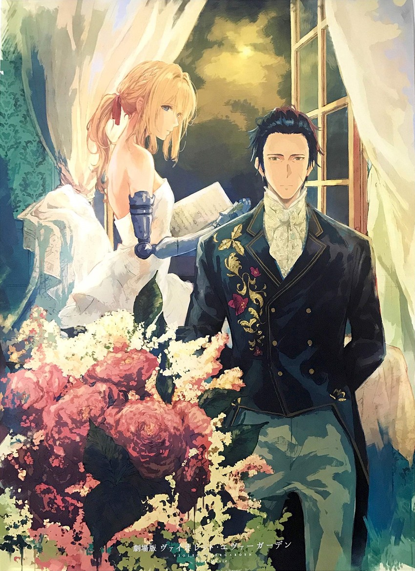 violet evergarden and gilbert bougainvillea (violet evergarden) drawn by takase_akiko