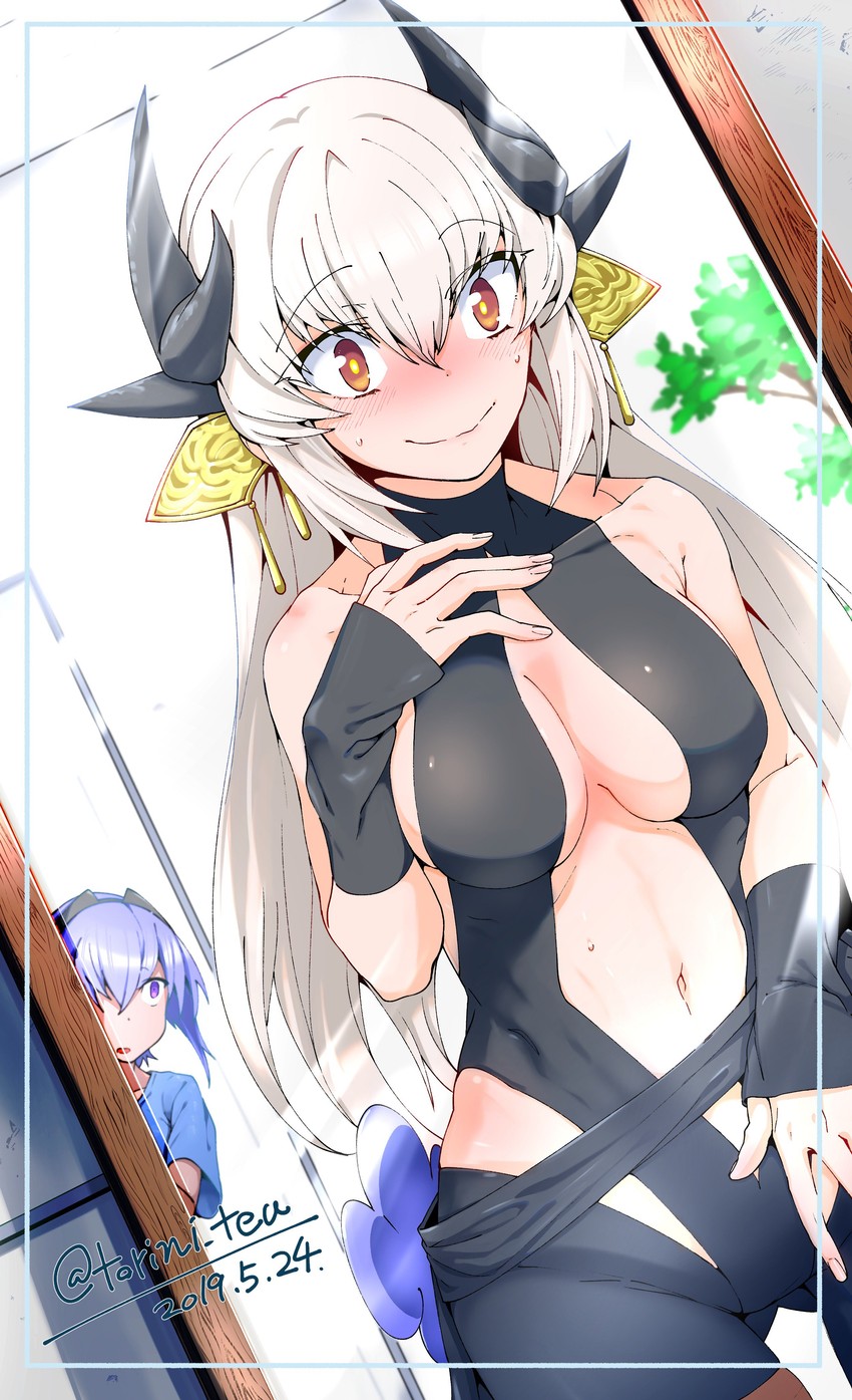 kiyohime and hassan of serenity (fate and 3 more) drawn by torichamaru