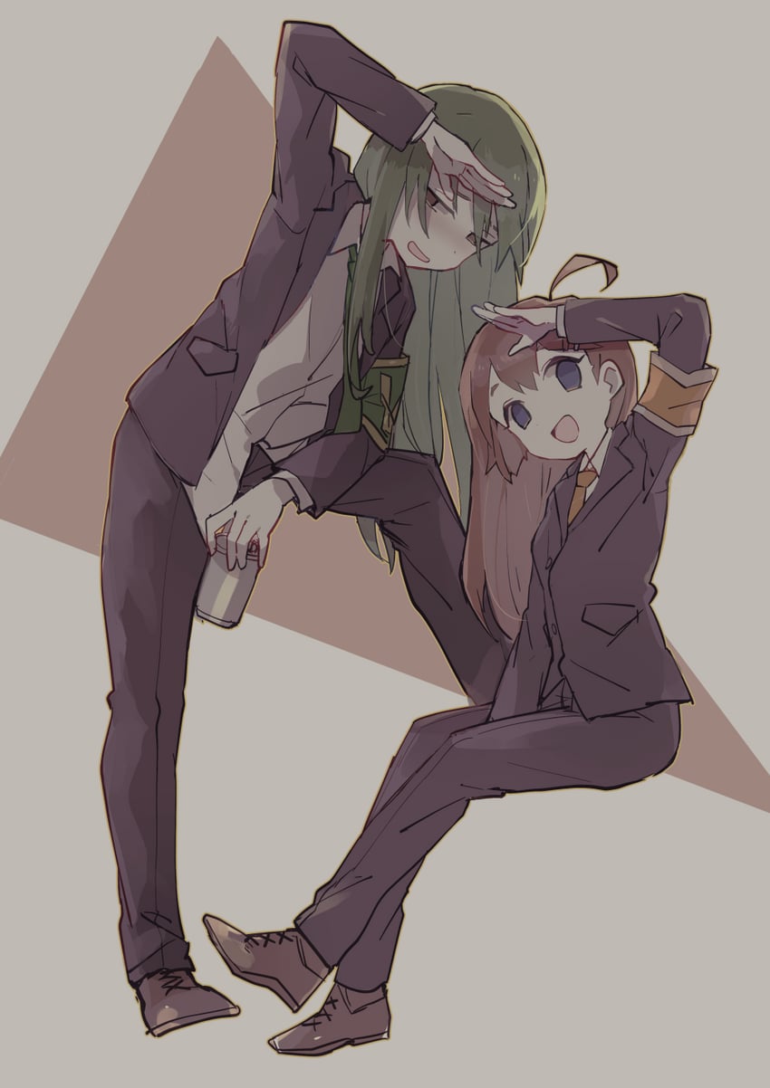 netzach and hod (project moon and 1 more) drawn by makino_(727me727)