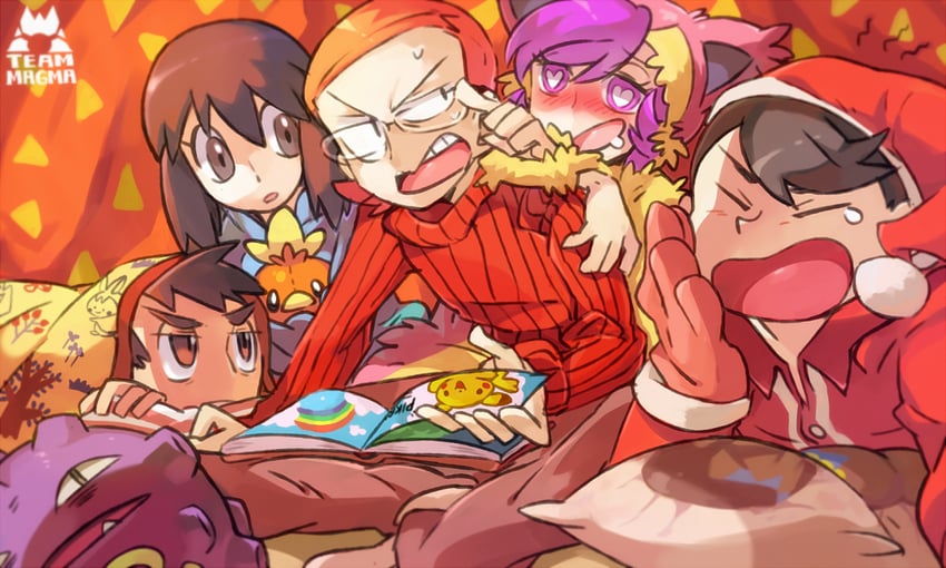 torchic, emolga, courtney, skitty, koffing, and 3 more (pokemon and 1 more) drawn by brad_(16325)