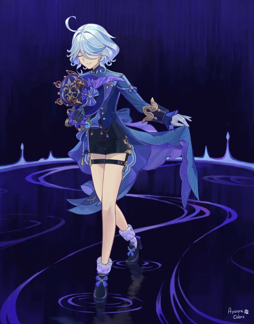 furina (genshin impact) drawn by afureru_colors