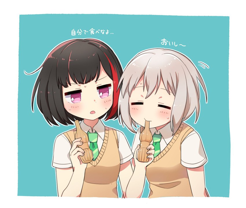 mitake ran and aoba moca (bang dream!) drawn by bd_ayknn